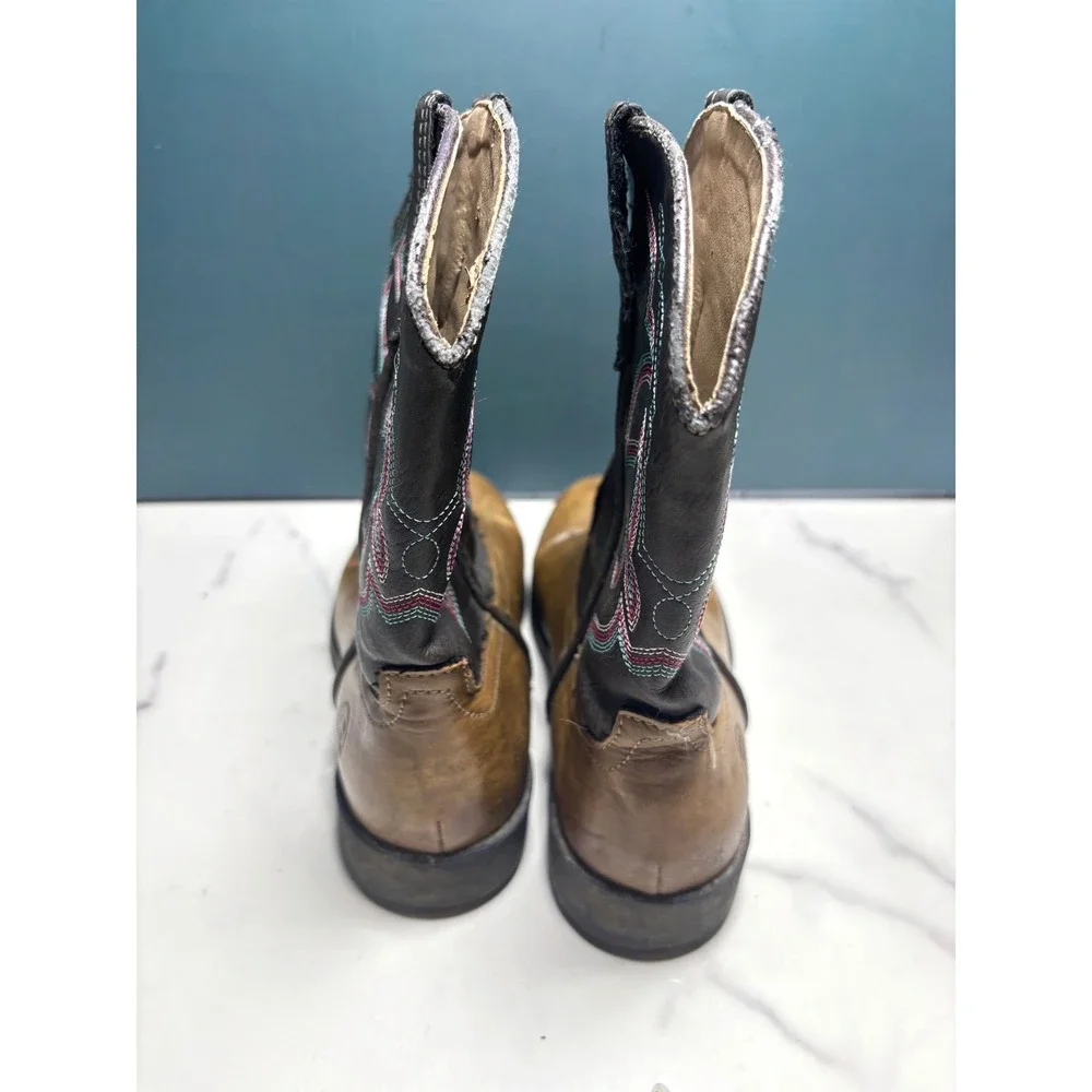 Roper Little Kids Size 2 Cowboy Boots Brown Western 09-018-1222-1226
